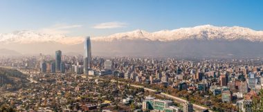 Blick auf die Hauptstadt Santiago de Chile
