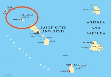 Map of St. Eustatius