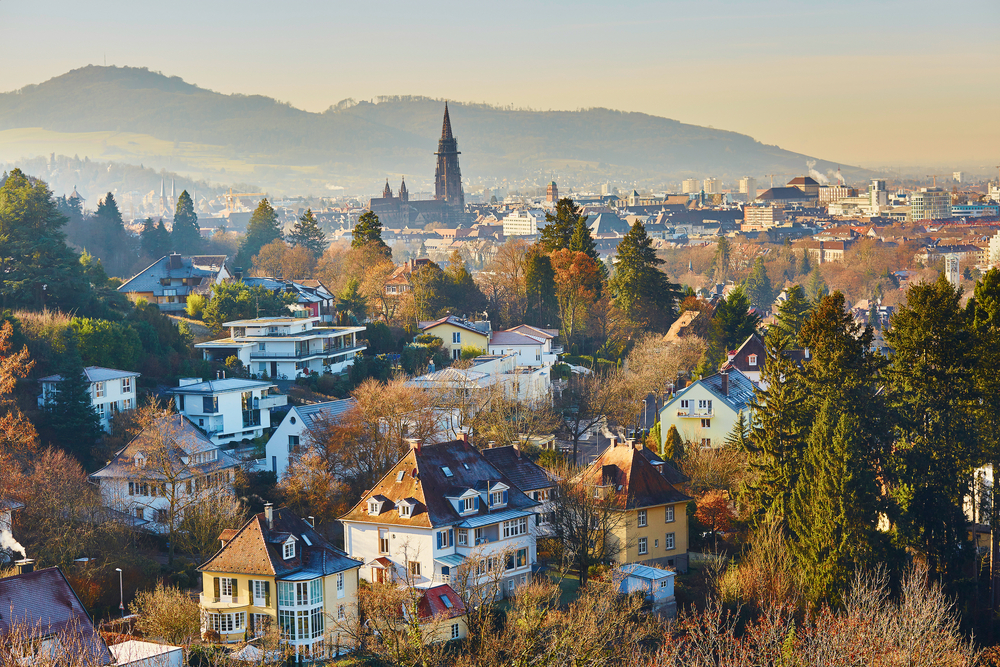 Panoramablick auf Freiburg