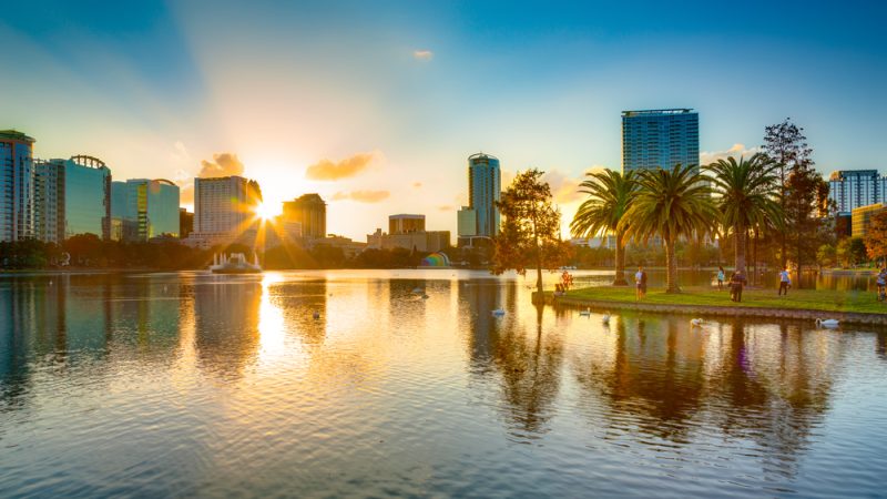 Sonnenaufgang in Orlando, Florida
