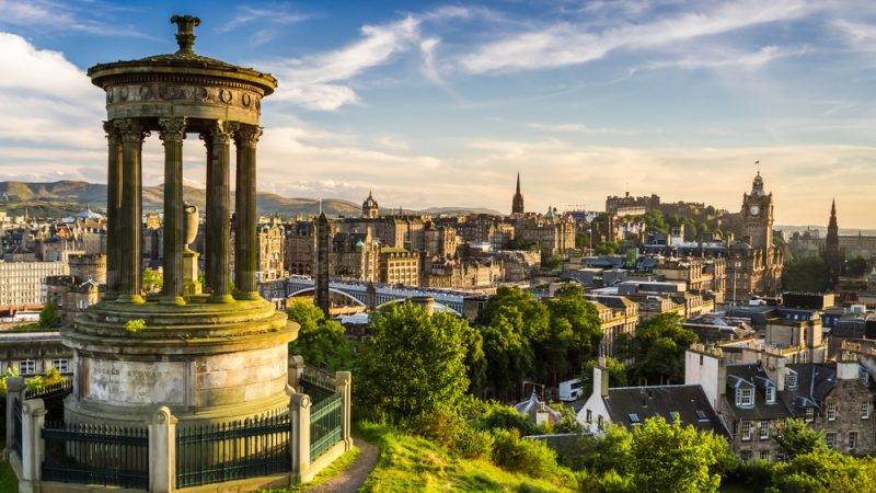 Blick auf Edinburgh
