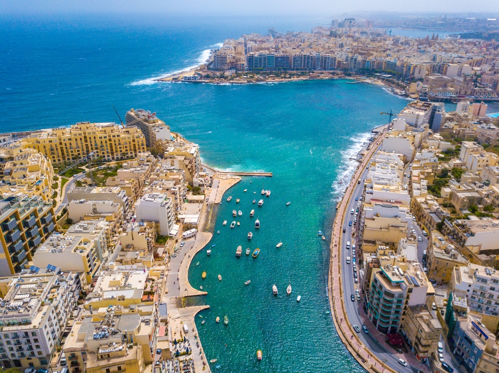 Blick auf Sliema , Malta
