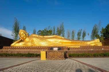 Sleeping Buddha statue in Bintan