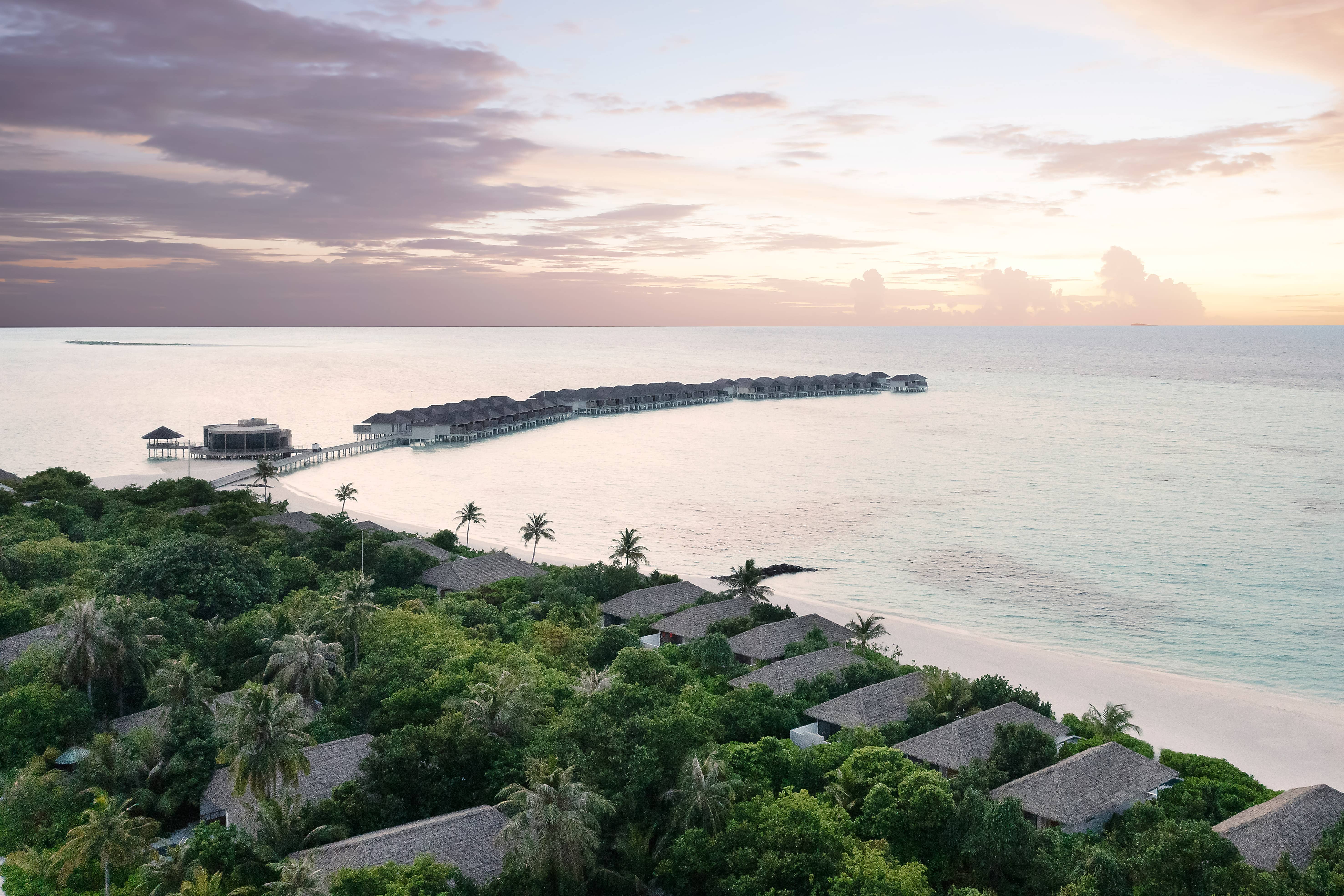 Blick auf Le Méridien Maldives Resort & Spa