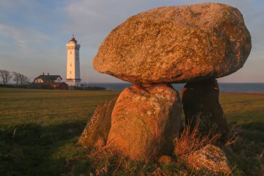 Leuchtturm Helnæs auf der Insel Fünen