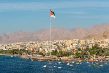 View of Aqaba in Jordan